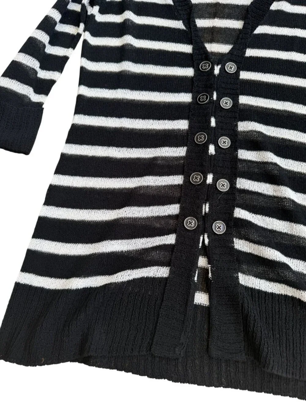 WHITE HOUSE BLACK MARKET WHBM Striped Cardigan Size XS